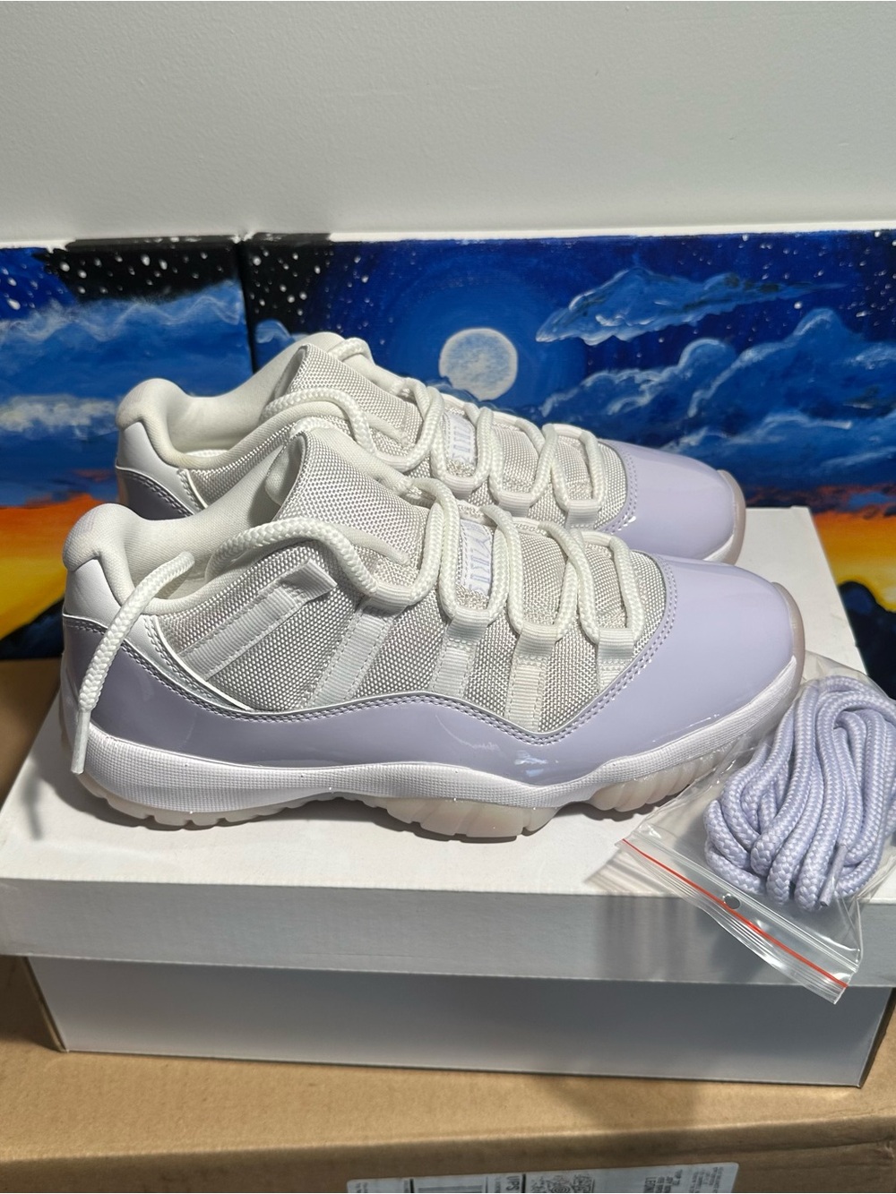 Nike Air Jordan 11 Retro Low Pure Violet Size 9.5 Womens AH7860-101